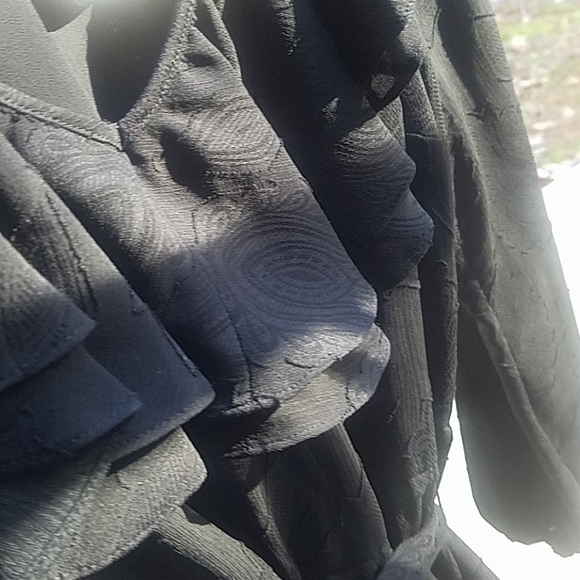 MICHAEL KORS New BLACK RUFFLE DRESS - Picture 2 of 6